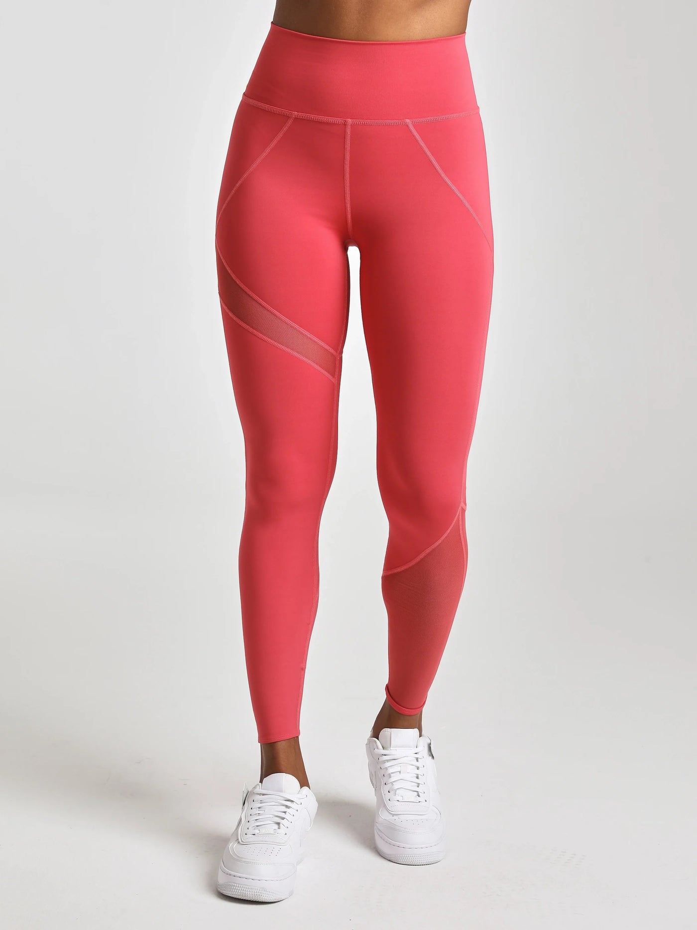 Mesh Panel Legging - Vintage Rose