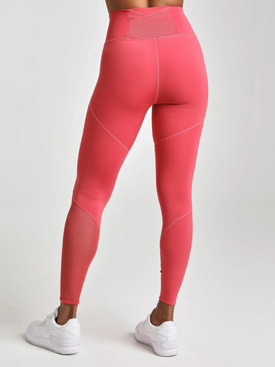 Mesh Panel Legging - Vintage Rose