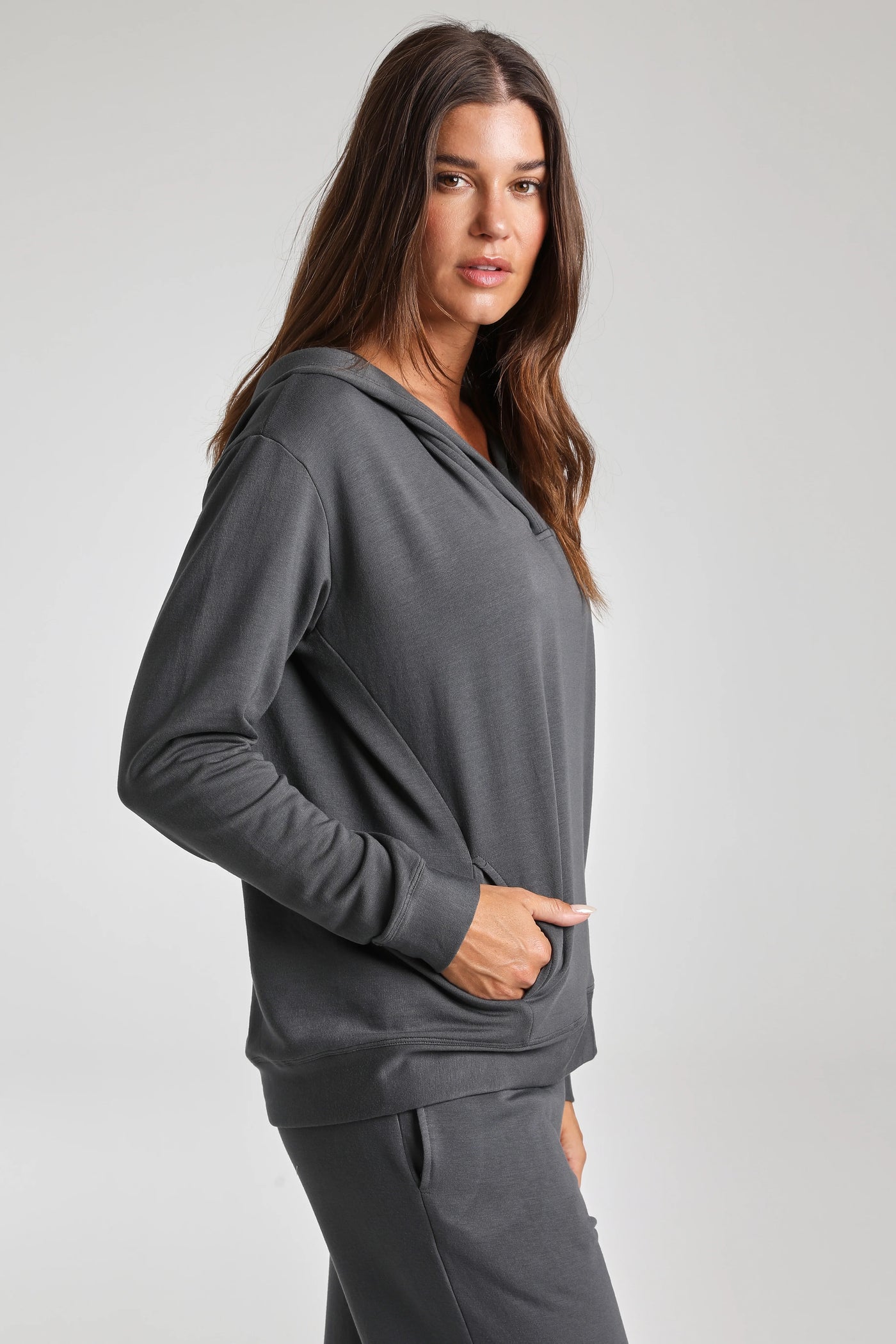 Malibu Hoodie - Charcoal