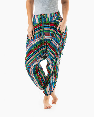 dance pants#color_green stripes