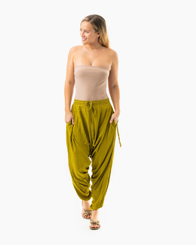 thai harem pants#color_olive