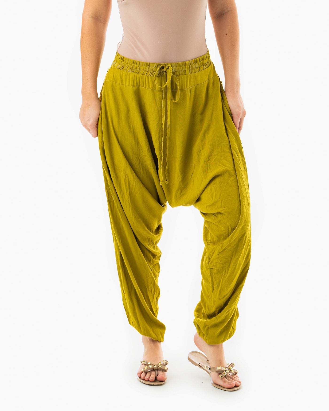 thai harem pants#color_olive