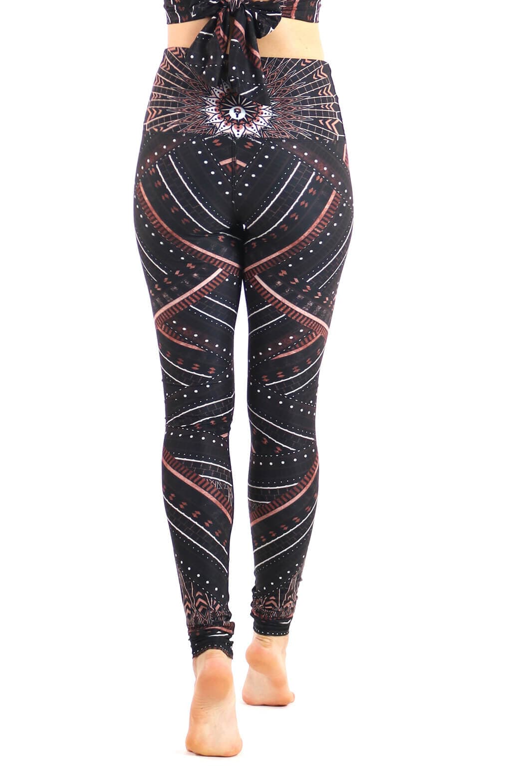 Humble Warrior Printed Yoga Leggings Back