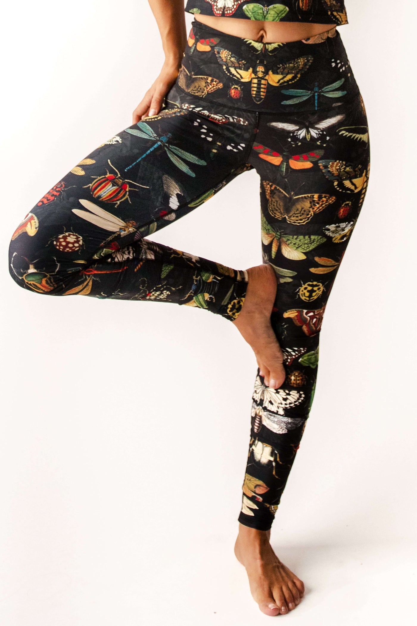 Buggin Out Printed Yoga Leggings front