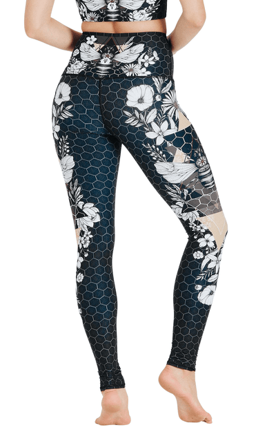 Beeloved Blackout Printed Yoga Legging Back