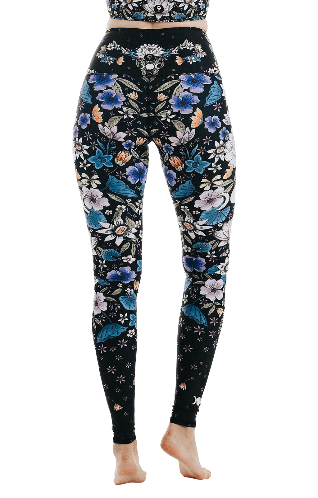 Divine Feminine Printed Yoga Leggings Back View