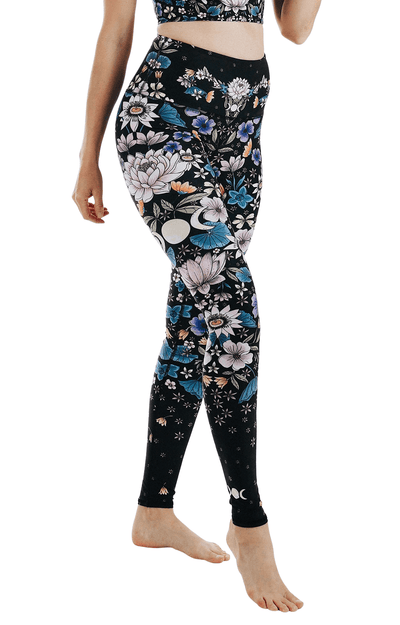 Divine Feminine Printed Yoga Leggings Side View