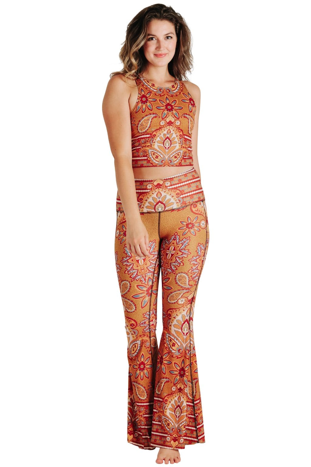 Rad Paisley Printed Bell Bottoms