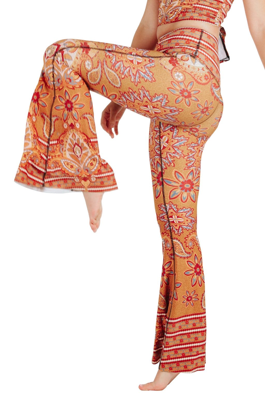 Rad Paisley Printed Bell Bottoms