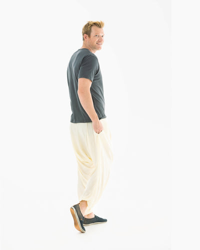 harem pants men#color_Crème