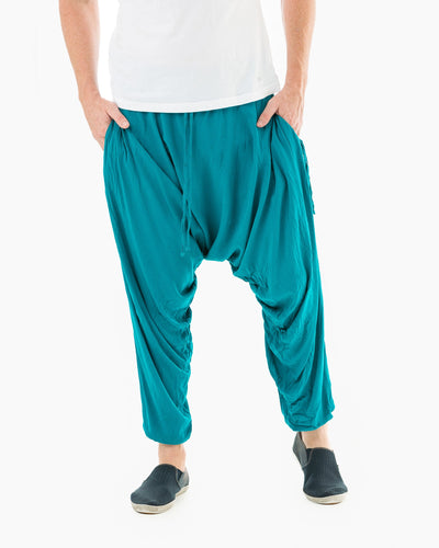 Mens harem pants#color_sky