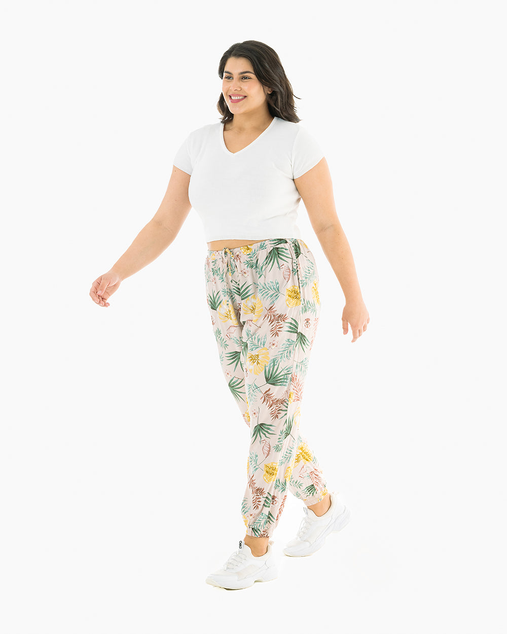 plus size harem pants#color_bungalow