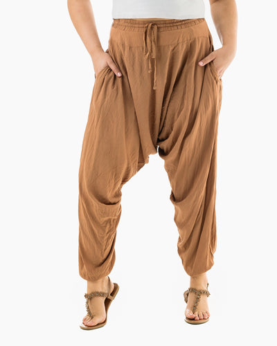 balloon pants for womens#color_rust