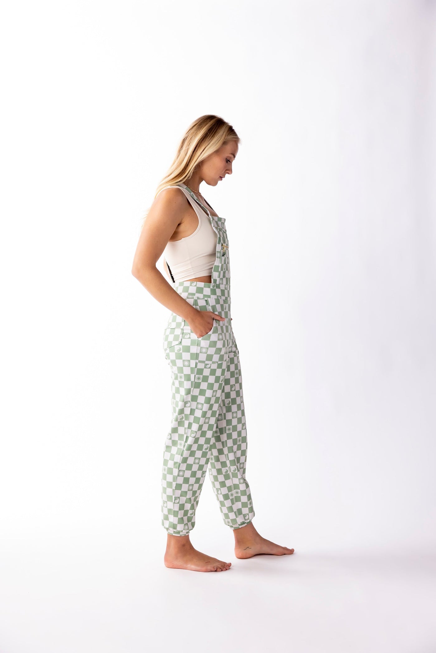 Overall Jumpsuit - Checkered