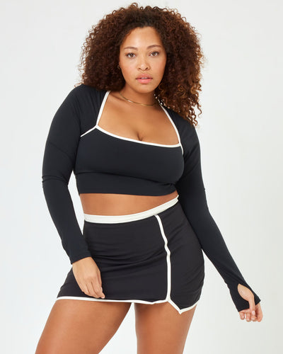 Campbell Skort - Black-Cream