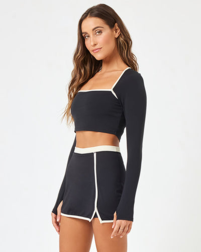 Campbell Skort - Black-Cream