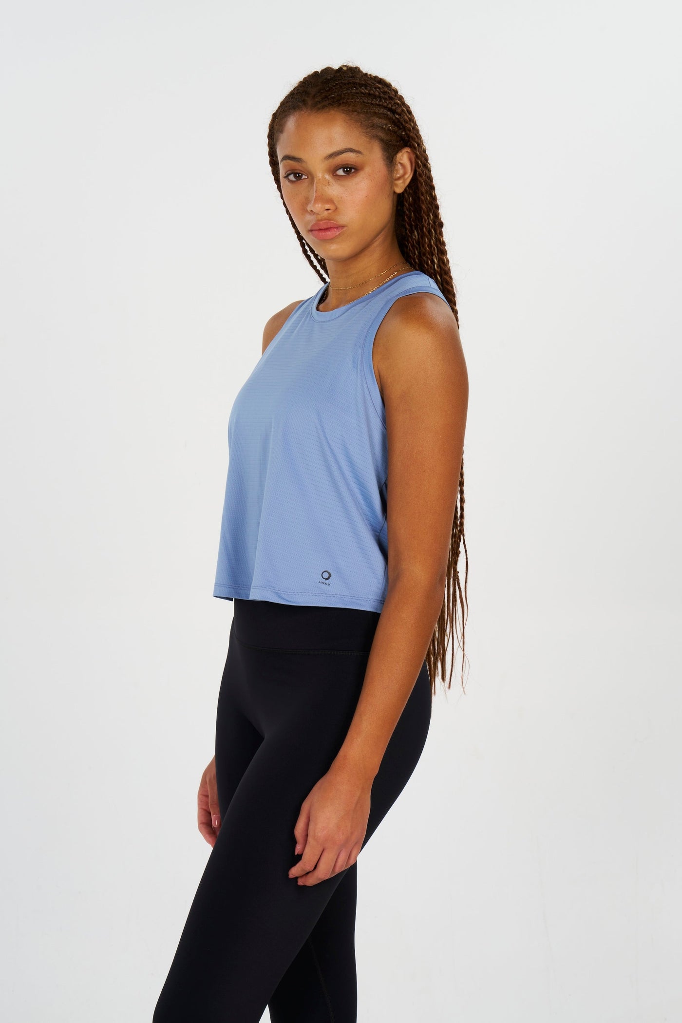 ALRN CROP MESH SINGLET