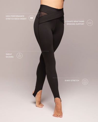 Ascent Wrap Legging - Black