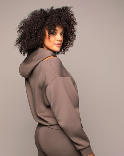 Carve Hoodie - Deep Taupe