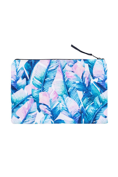 Canvas Workout Pouch - Bali Palm Print