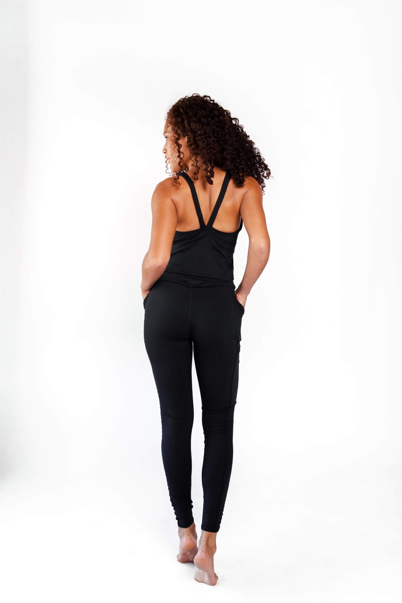 Non Stop Legging in Jet Black back