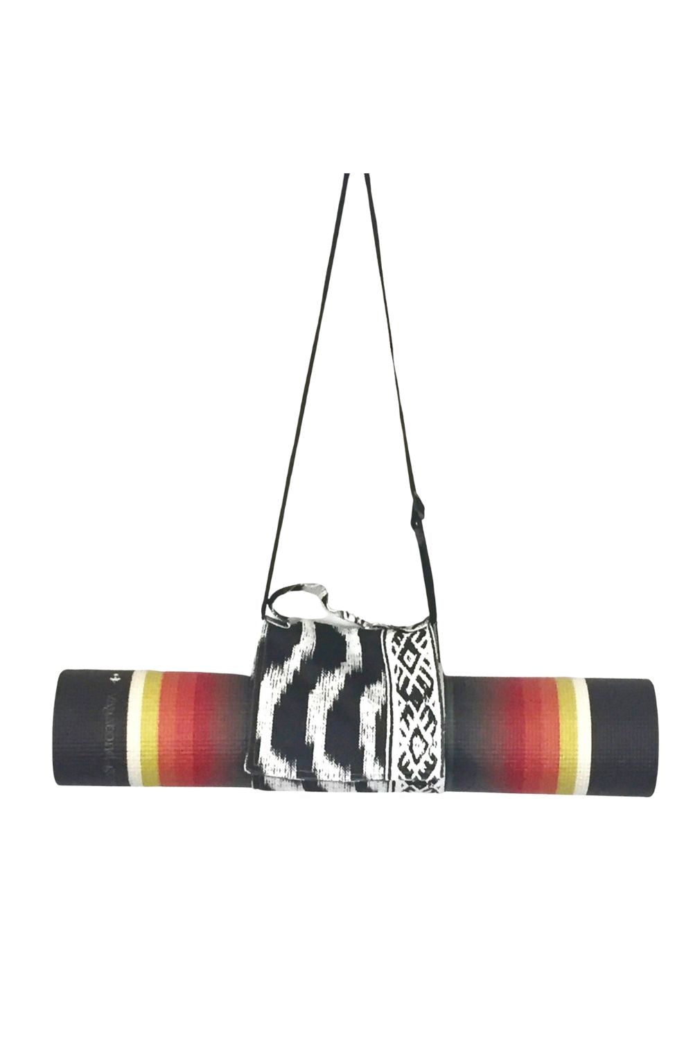 Java Stripe Printed Canvas Yoga Mat Wrap