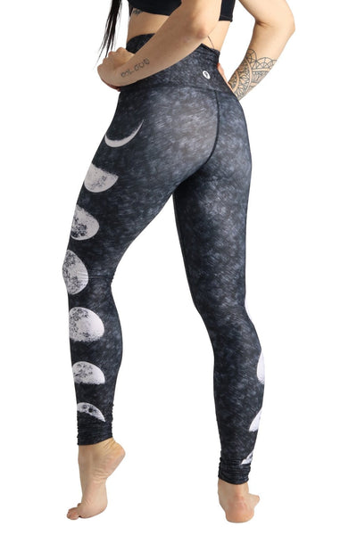 Yoga Democracy Leggings Just a Dark Moon Phase Printed Yoga Legging