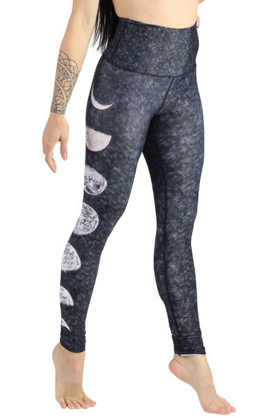 Yoga Democracy Leggings Just a Dark Moon Phase Printed Yoga Legging