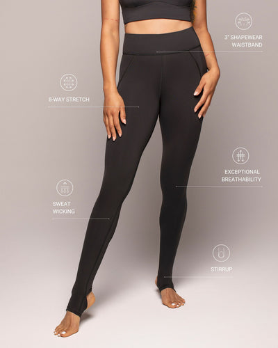 Liquid Stirrup Legging - Black