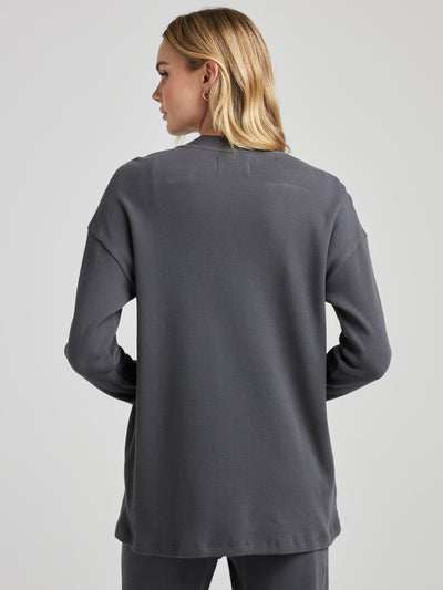 Relaxed Cardigan - Charcoal