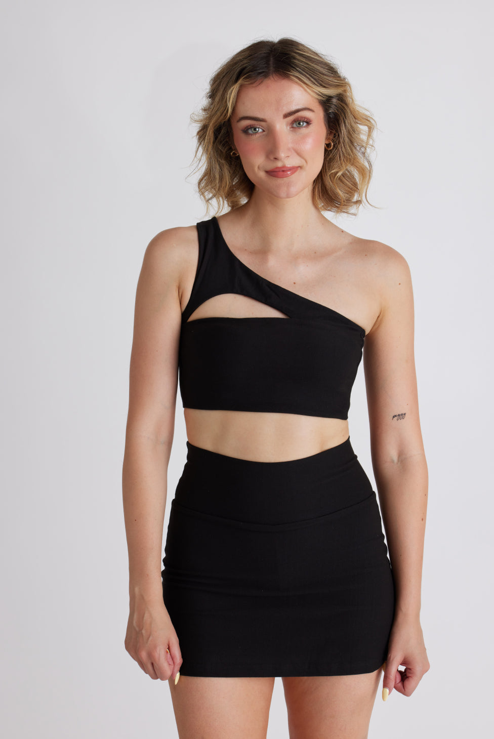 Onyx One Shoulder Top