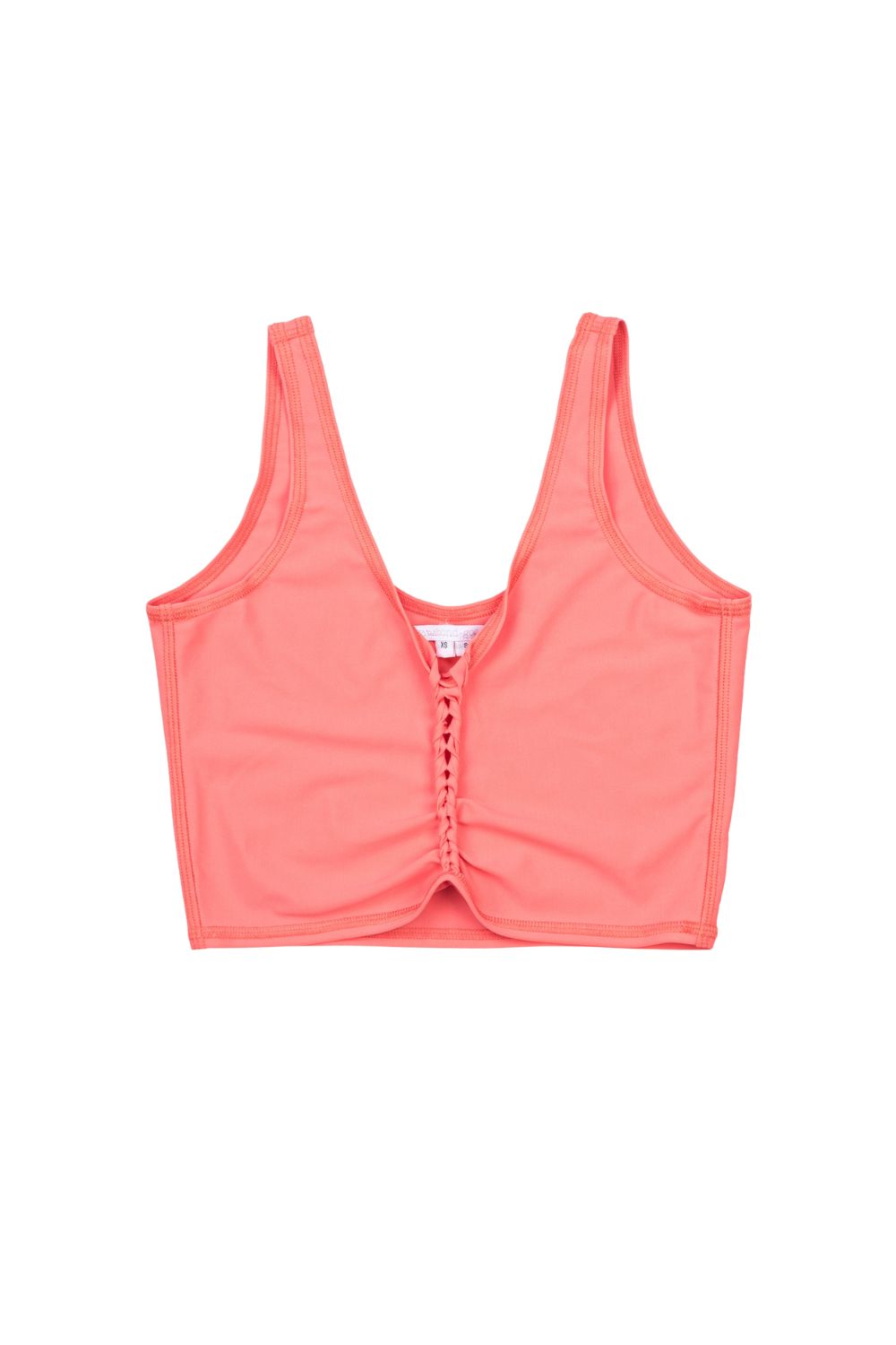 Rogue Crop Top in Hot Coral