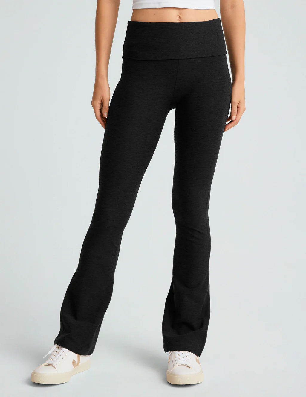 Beyond Yoga Spacedye Foldover Bootcut Pant - Black