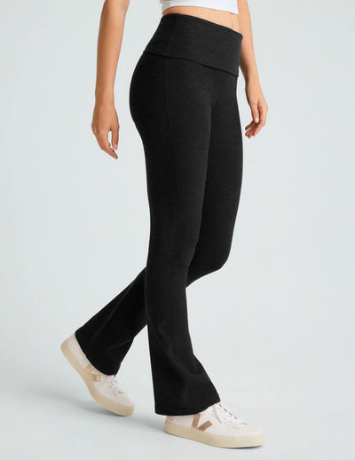 Beyond Yoga Spacedye Foldover Bootcut Pant - Black