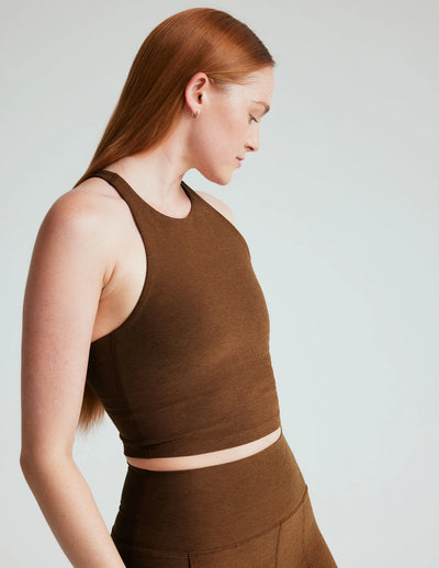 Beyond Yoga ReFocus Cropped Tank - Mocha