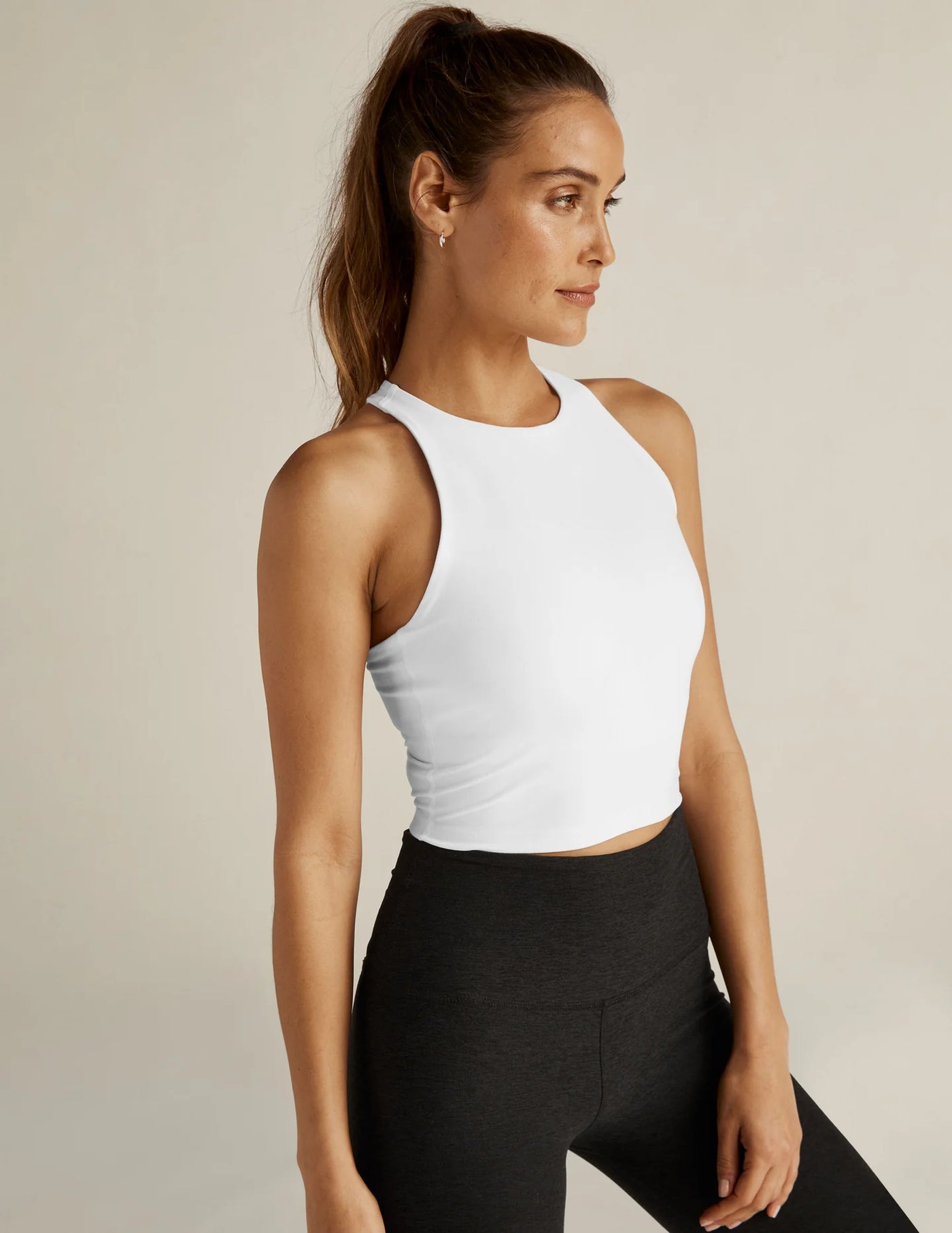 Beyond Yoga ReFocus Cropped Tank - White