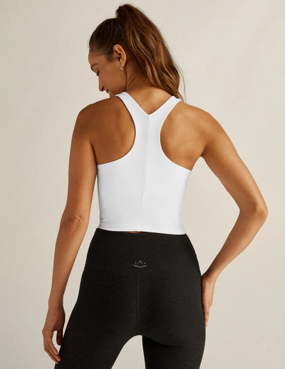 Beyond Yoga ReFocus Cropped Tank - White