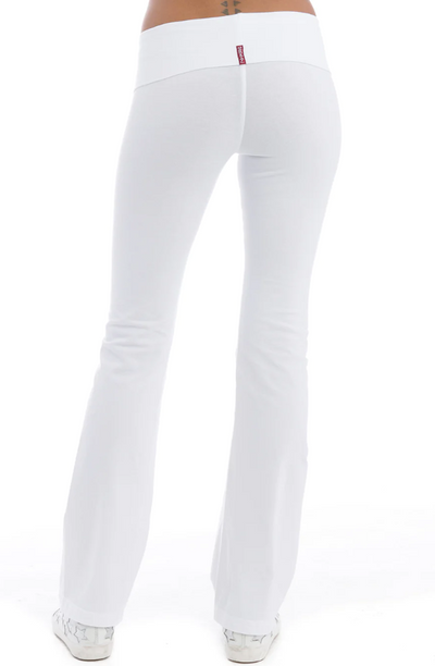 HardTail Rolldown Bootleg Pant - White