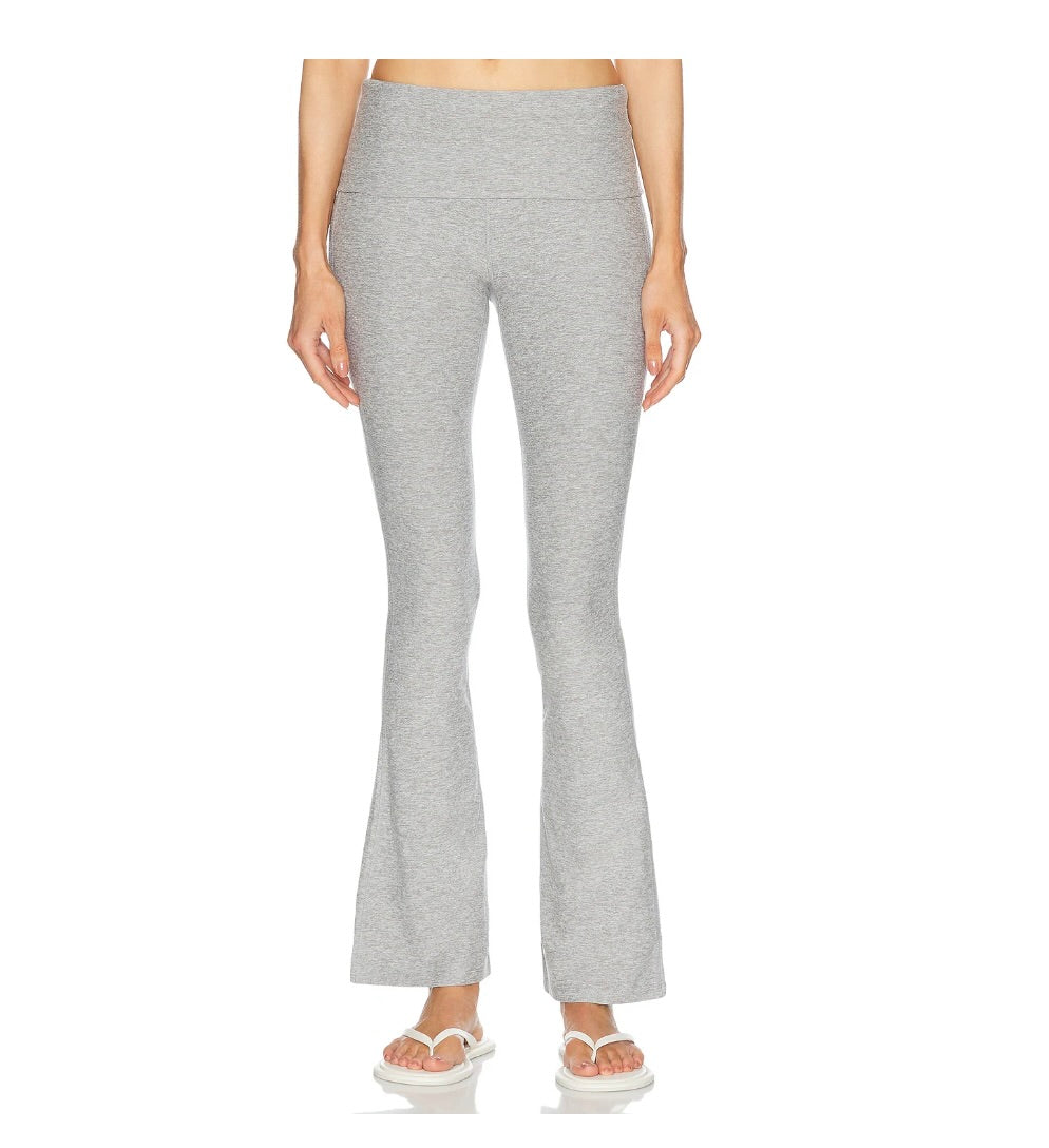 Beyond Yoga Spacedye Foldover Bootcut Pant - Silver