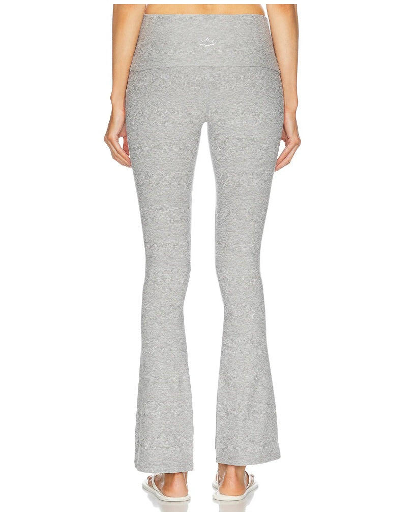 Beyond Yoga Spacedye Foldover Bootcut Pant - Silver