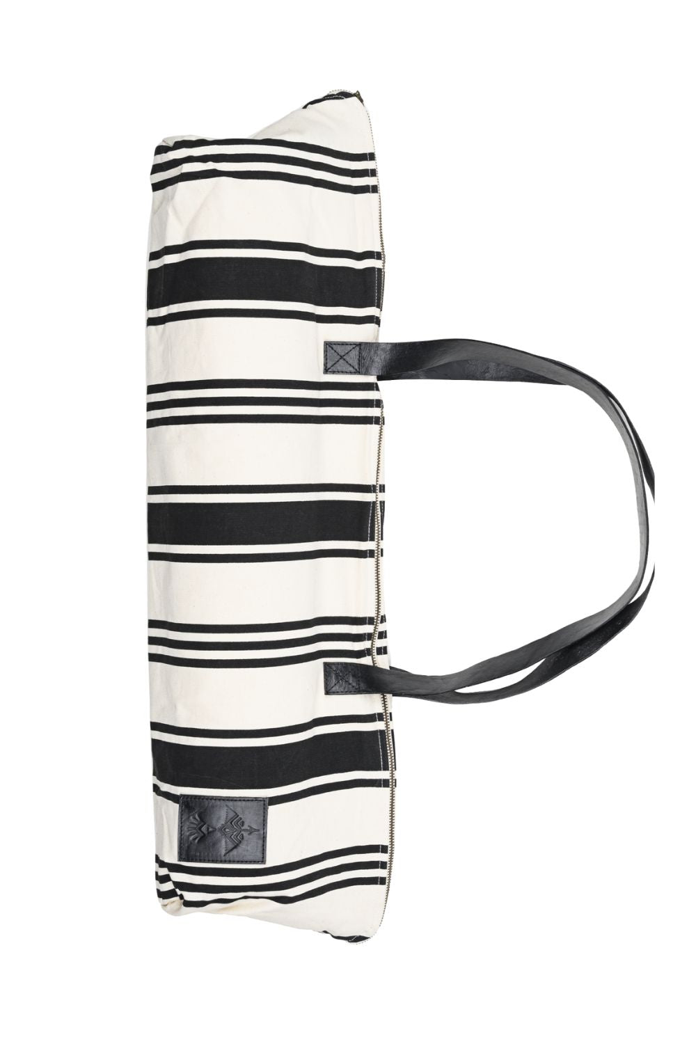 St Tropez Yoga Mat Tote - Black Stripe