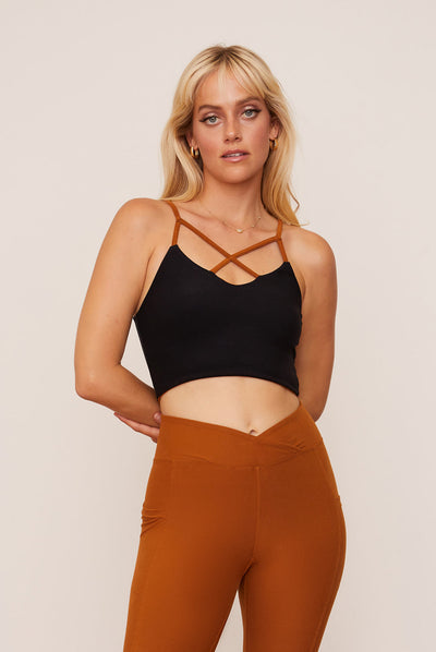 Turmeric Crisscross Four-Way Top