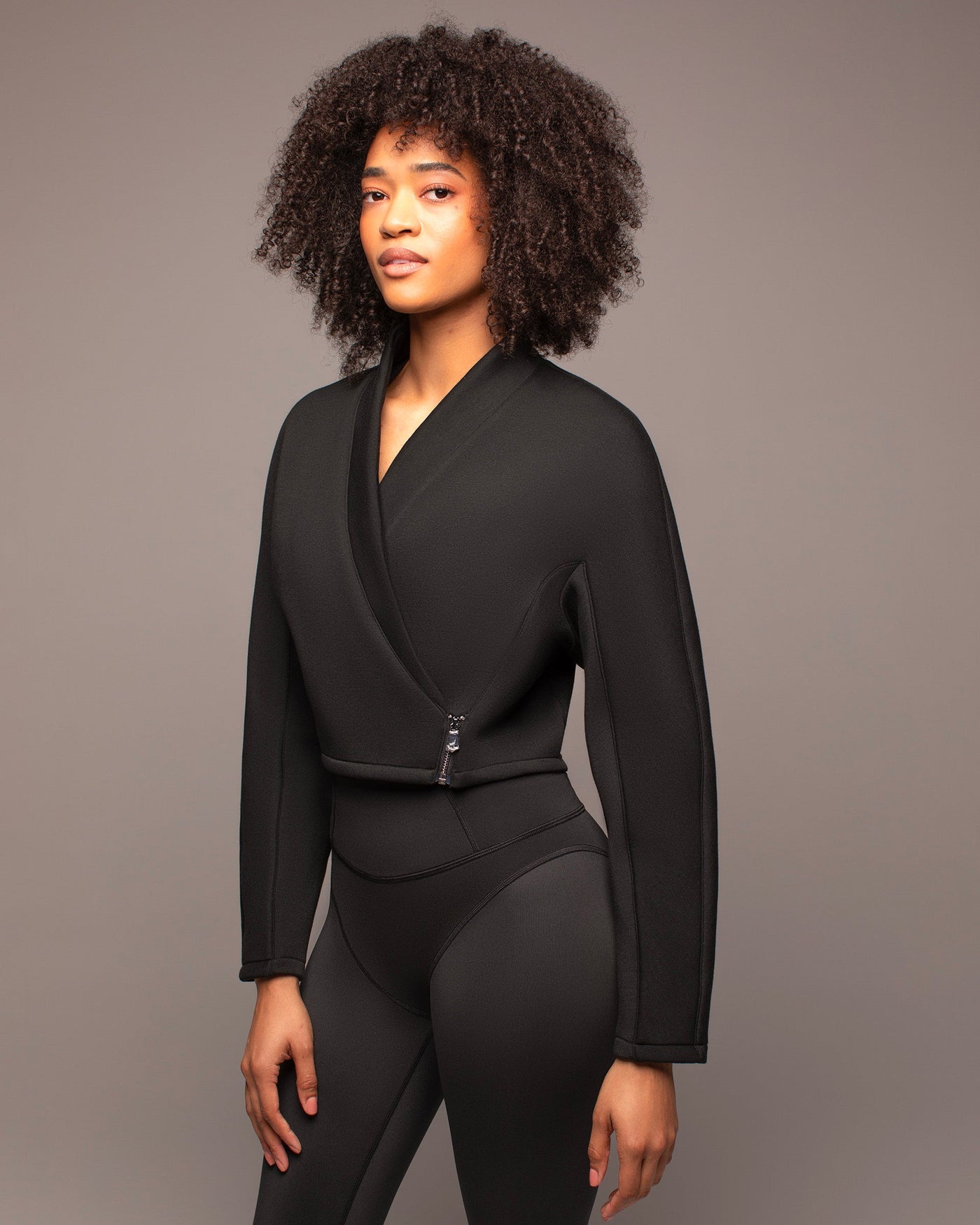 Volta Wrap Jacket - Black