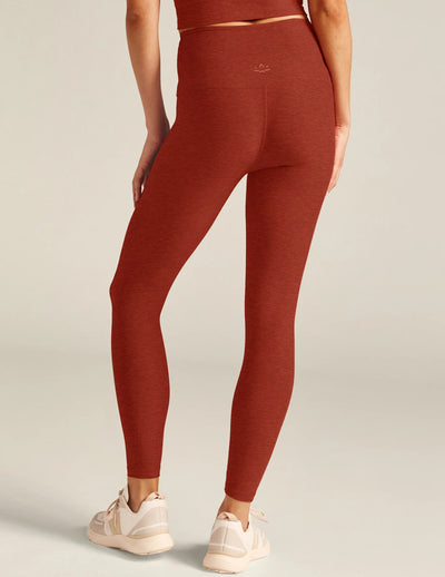 Beyond Yoga Caught in the Midi Legging - Red Sand Heather