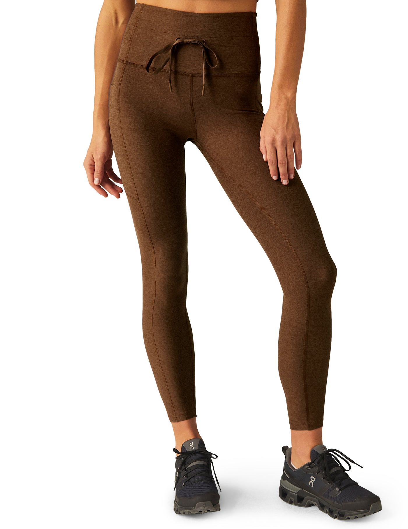 Beyond Yoga Go Pocket Midi Legging - Mocha