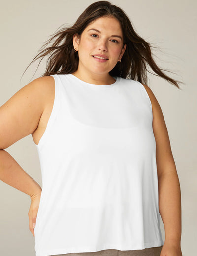 Beyond Yoga Featherweight Rebalance Tank - Cloud White