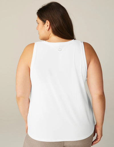 Beyond Yoga Featherweight Rebalance Tank - Cloud White