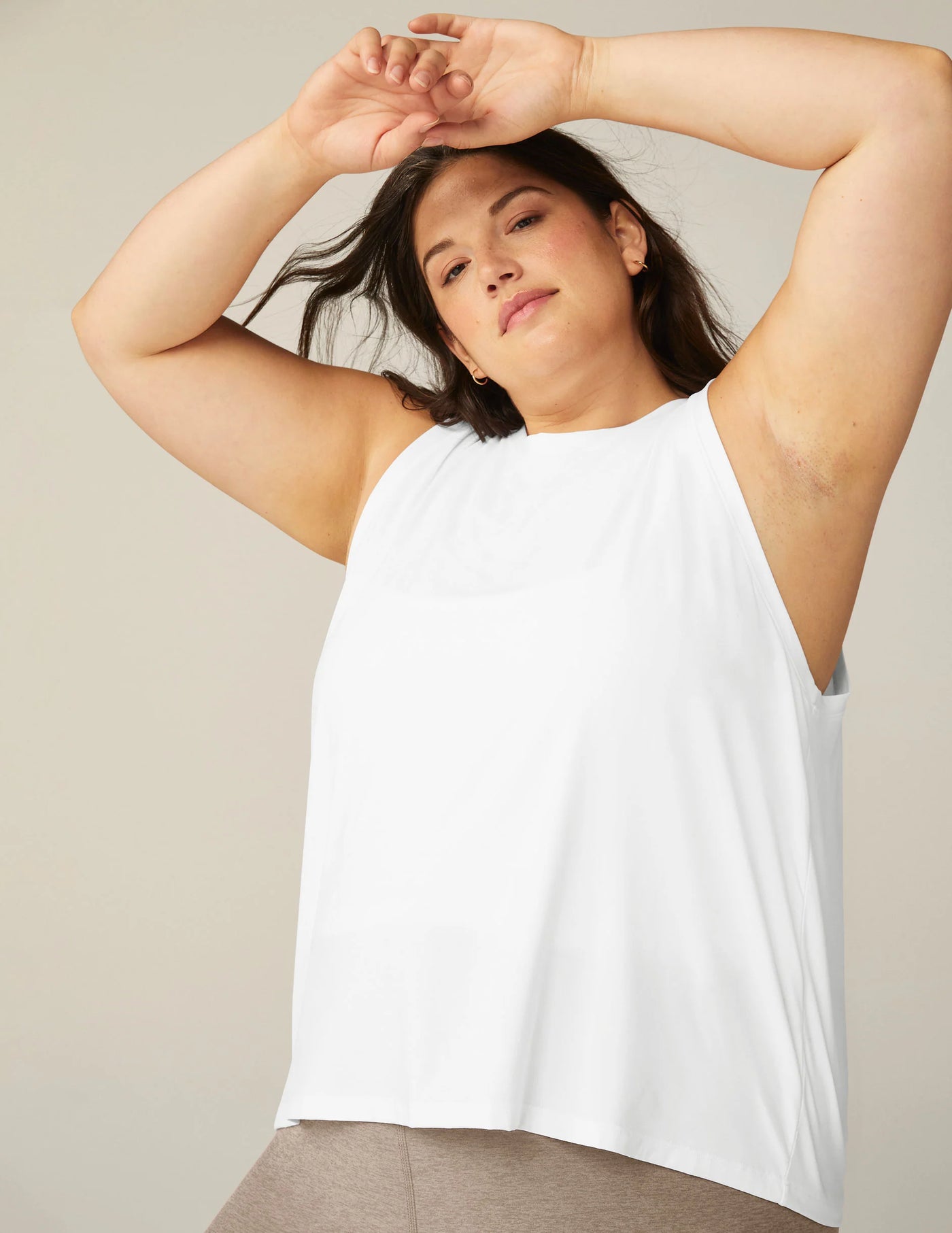 Beyond Yoga Featherweight Rebalance Tank - Cloud White