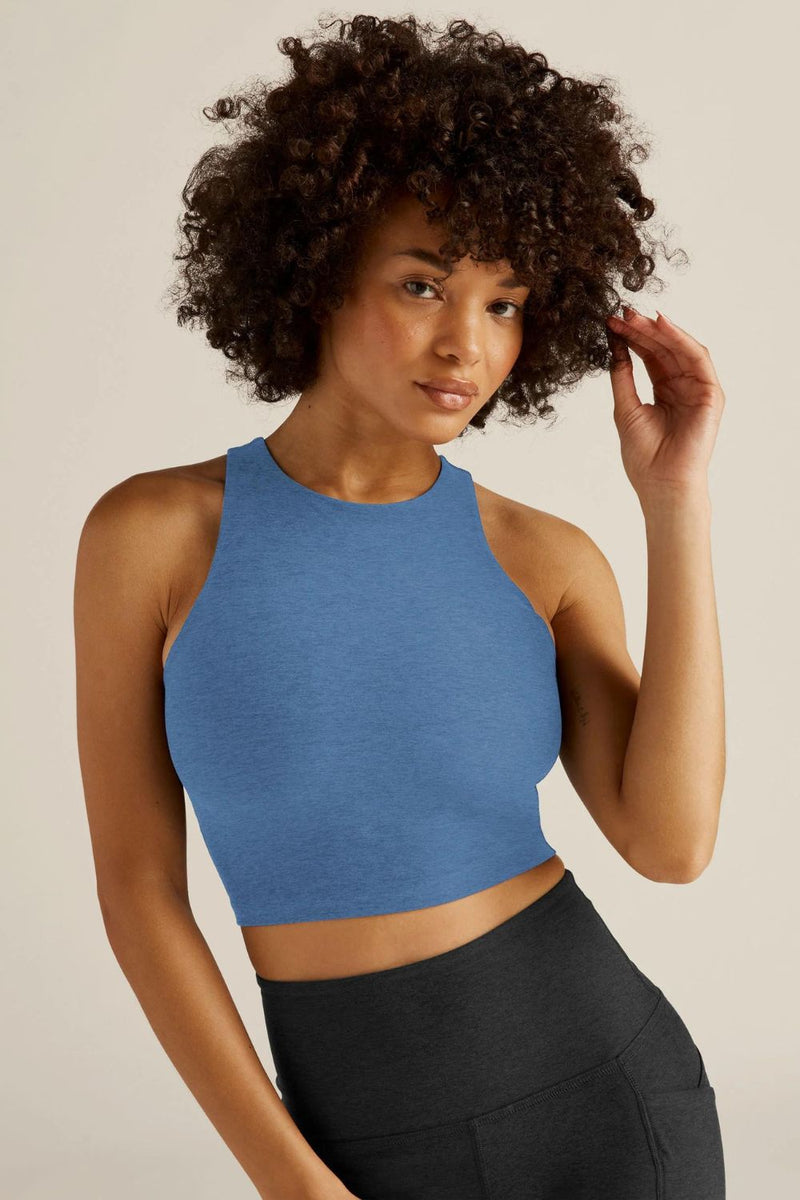 Beyond Yoga ReFocus Cropped Tank - Sky Blue