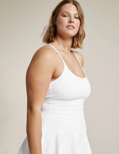 Beyond Yoga Slim Racerback Cropped Tank - White